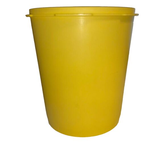 Tupperware 13 C Storage Canister Base Only 807 Replacement Yellow Container VTG - Picture 5 of 8